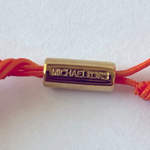 🧡 Michael Kors Macrame Friendship Gold Tone Bracelet - Picture 7 of 13